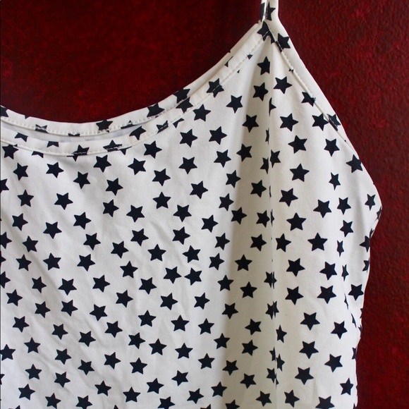 Zara Stars Spaghetti Strap Stretch Top - Picture 3 of 6